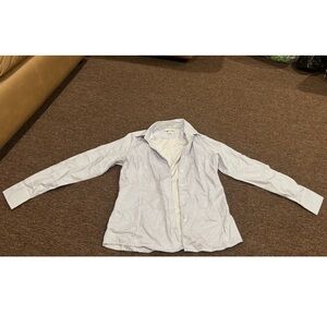 EUC! North End Sport wrinkle free M women's dress button down shirt striped